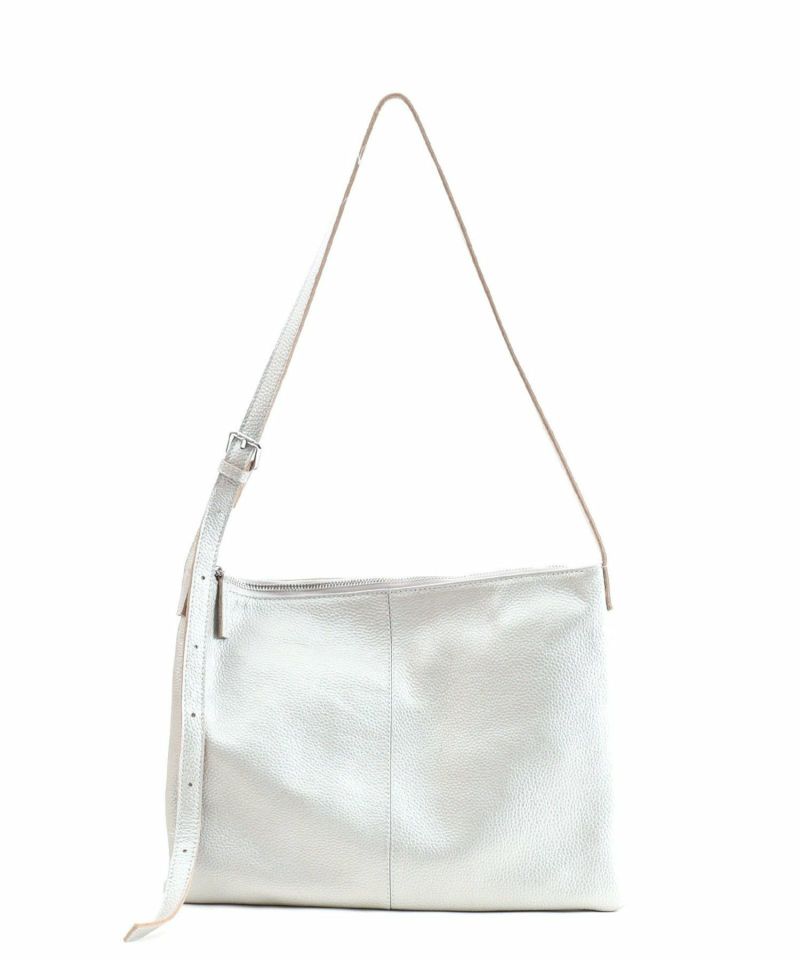 【COO SPECIAL WEEK】 收縮皮革 Simple Flat Shoulder bag / A4 兼容
